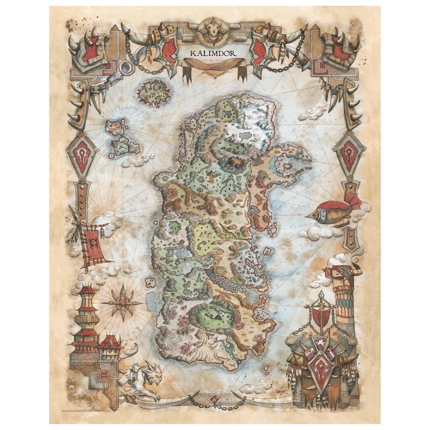 Set de lithographies World of Warcraft