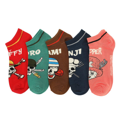Chaussettes homme One Piece Jolly Rogers avec Chopper - lot de 5 paires