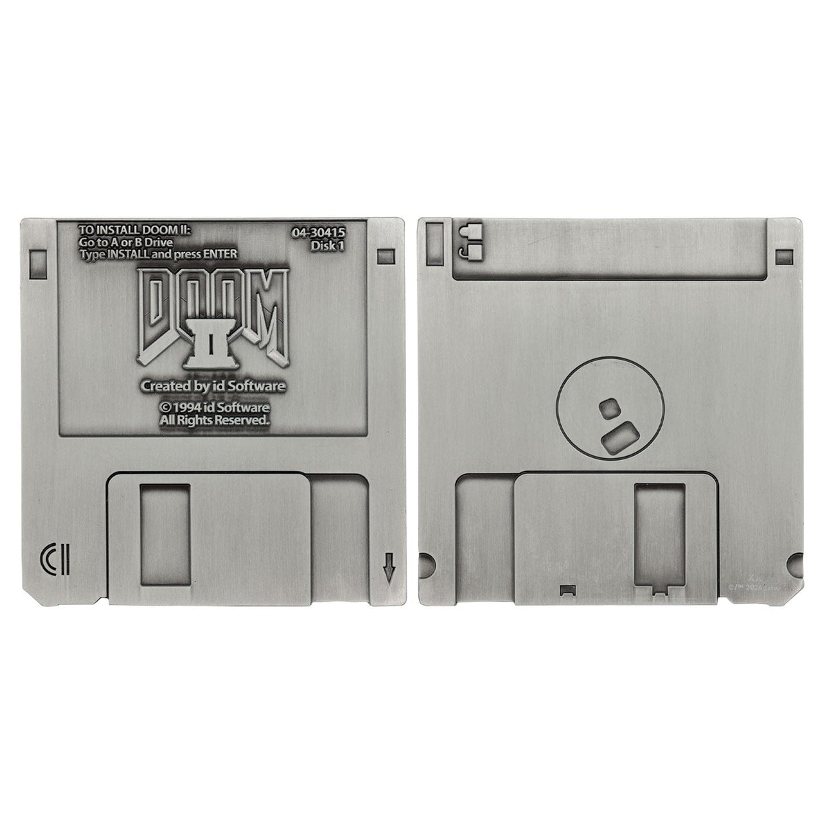 Réplique collector DOOM - II Floppy Disk Antique Silver Edition