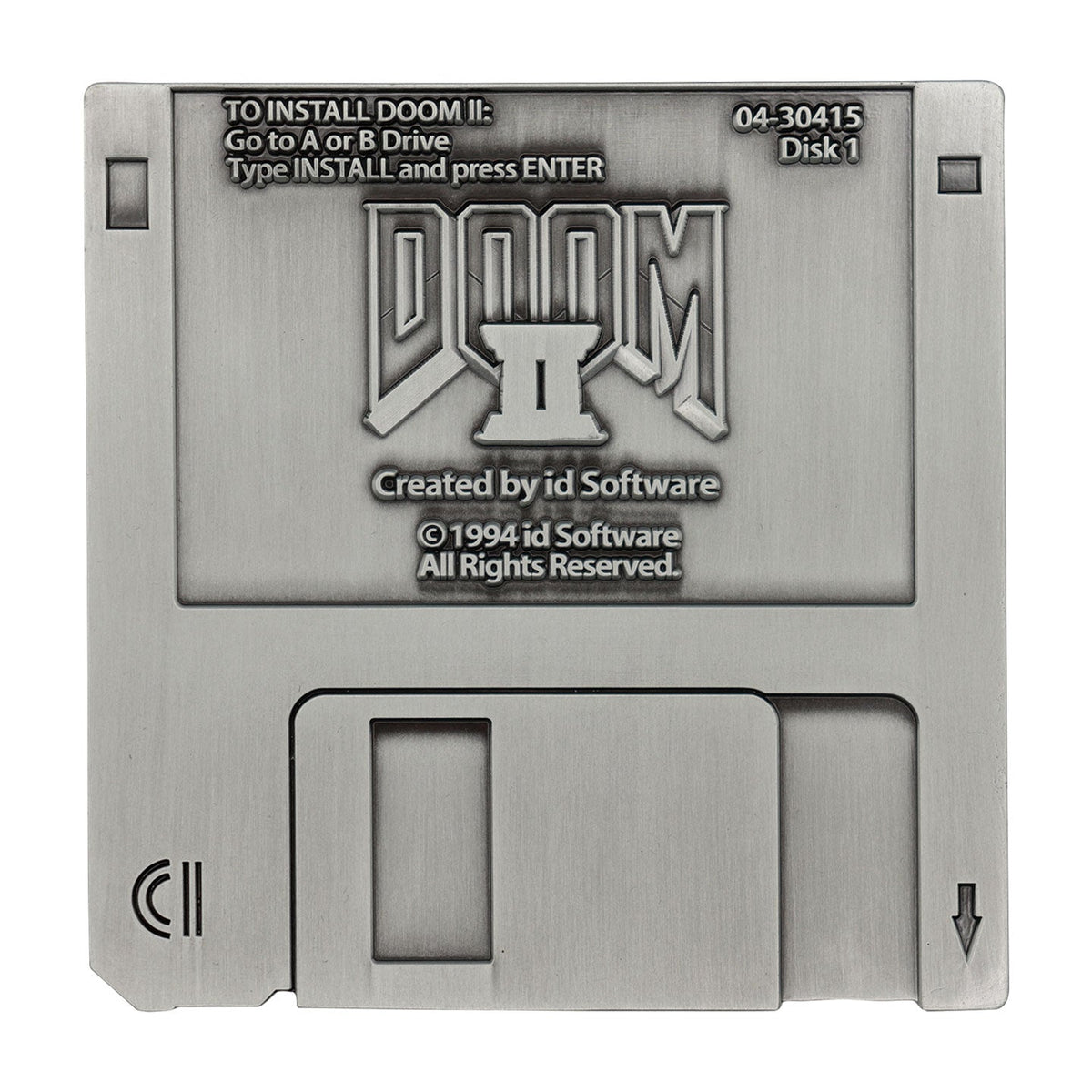 Réplique collector DOOM - II Floppy Disk Antique Silver Edition
