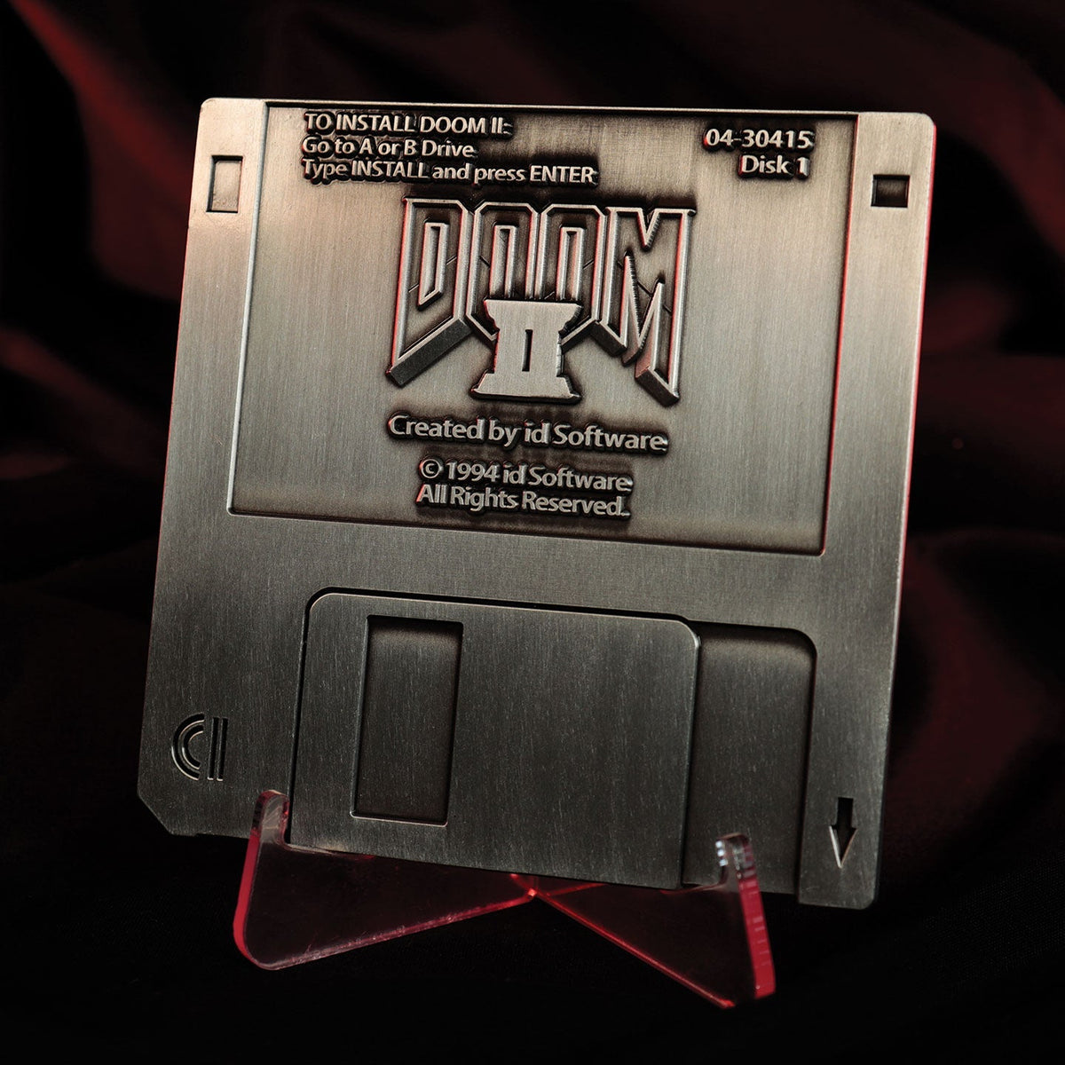 Réplique collector DOOM - II Floppy Disk Antique Silver Edition