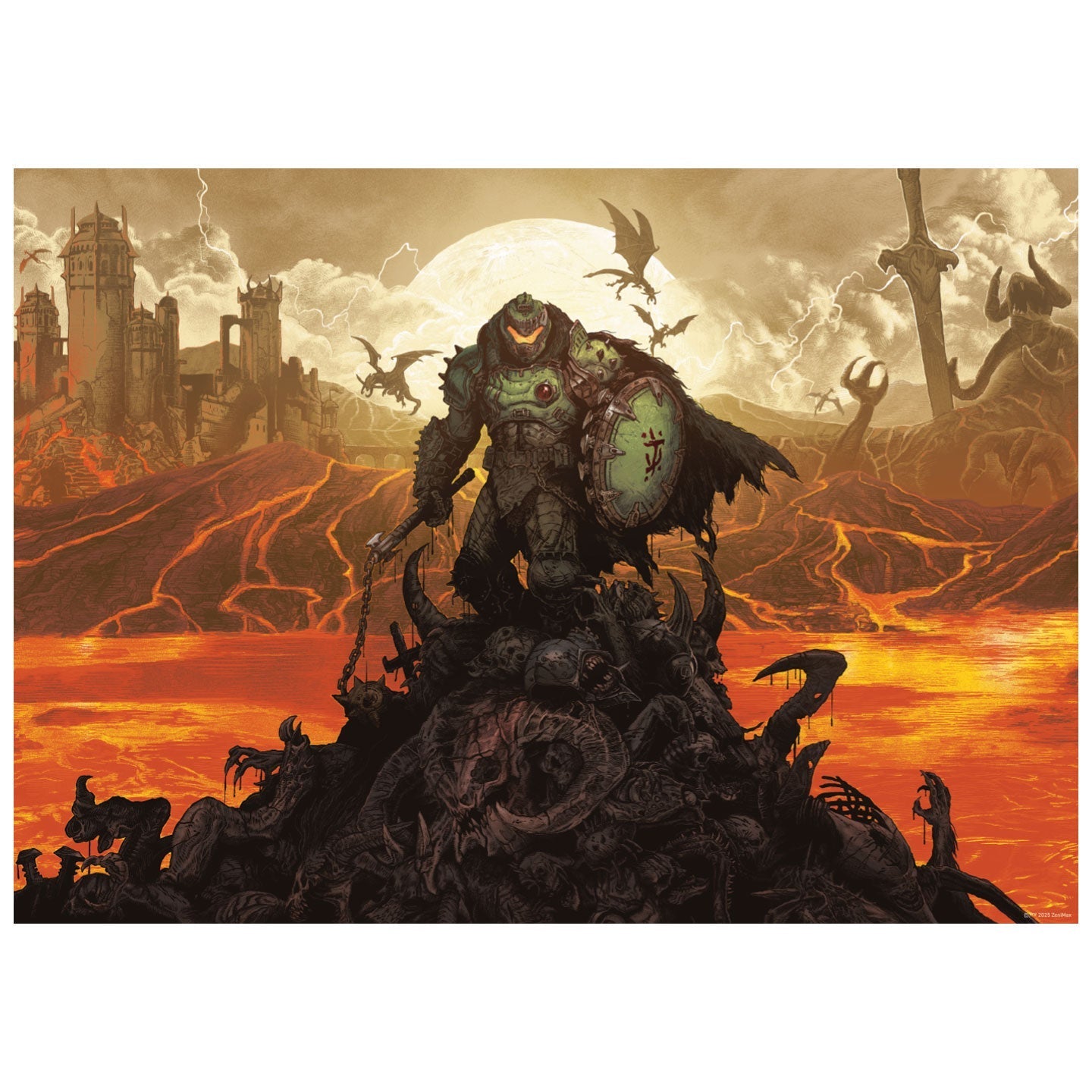 Affiche collector A3 DOOM - The Dark Ages