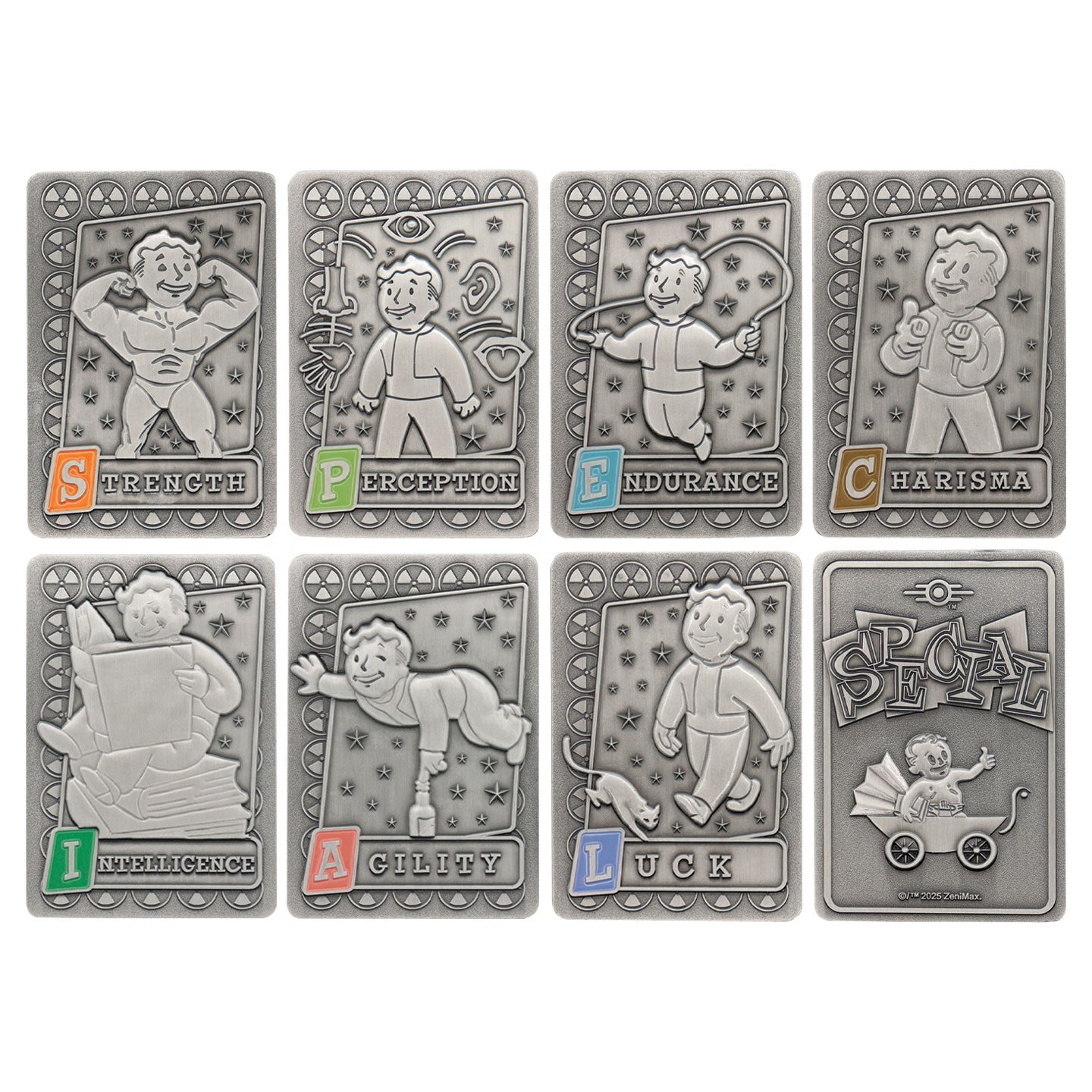 Objet collector Fallout - S.P.E.C.I.A.L. Perk Card Ingot Collector’s Album