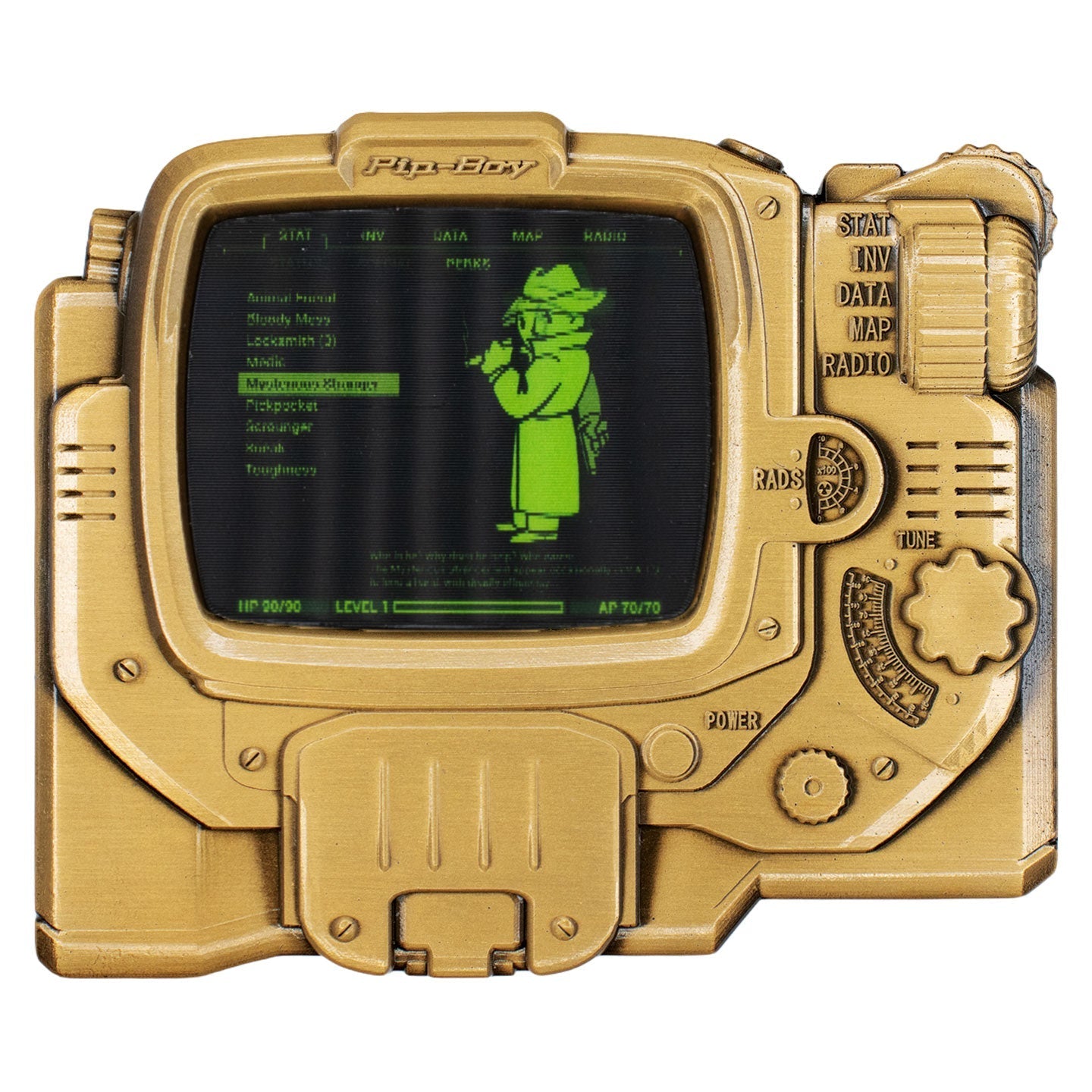 Objet collector Fallout - Pip-Boy Lenticular Ingot – Mysterious Stranger Variant