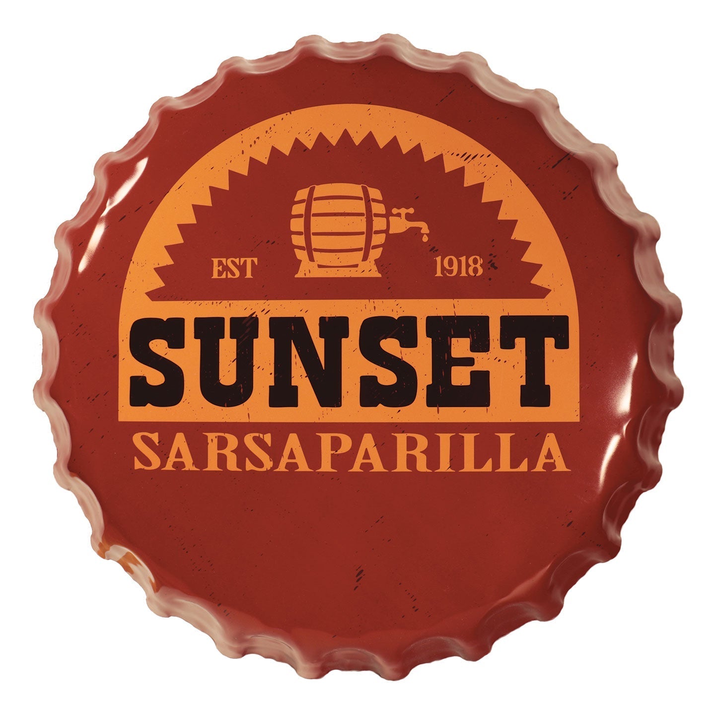 Plaque métal Fallout - Sunset Sarsaparilla Bottle Cap