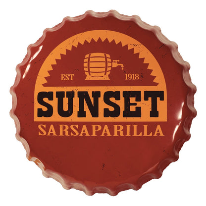 Plaque métal Fallout - Sunset Sarsaparilla Bottle Cap