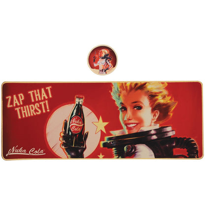 Desk pad & set de sous-verres Fallout - Nuka-Cola XL