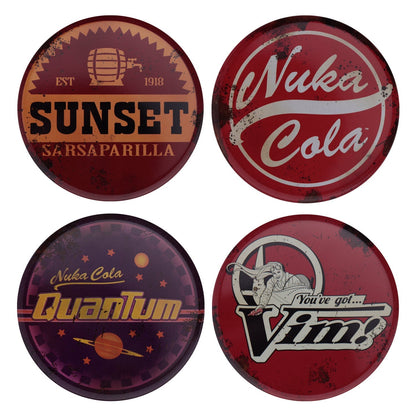 Sous-verres Fallout - 4 Metal Drinks