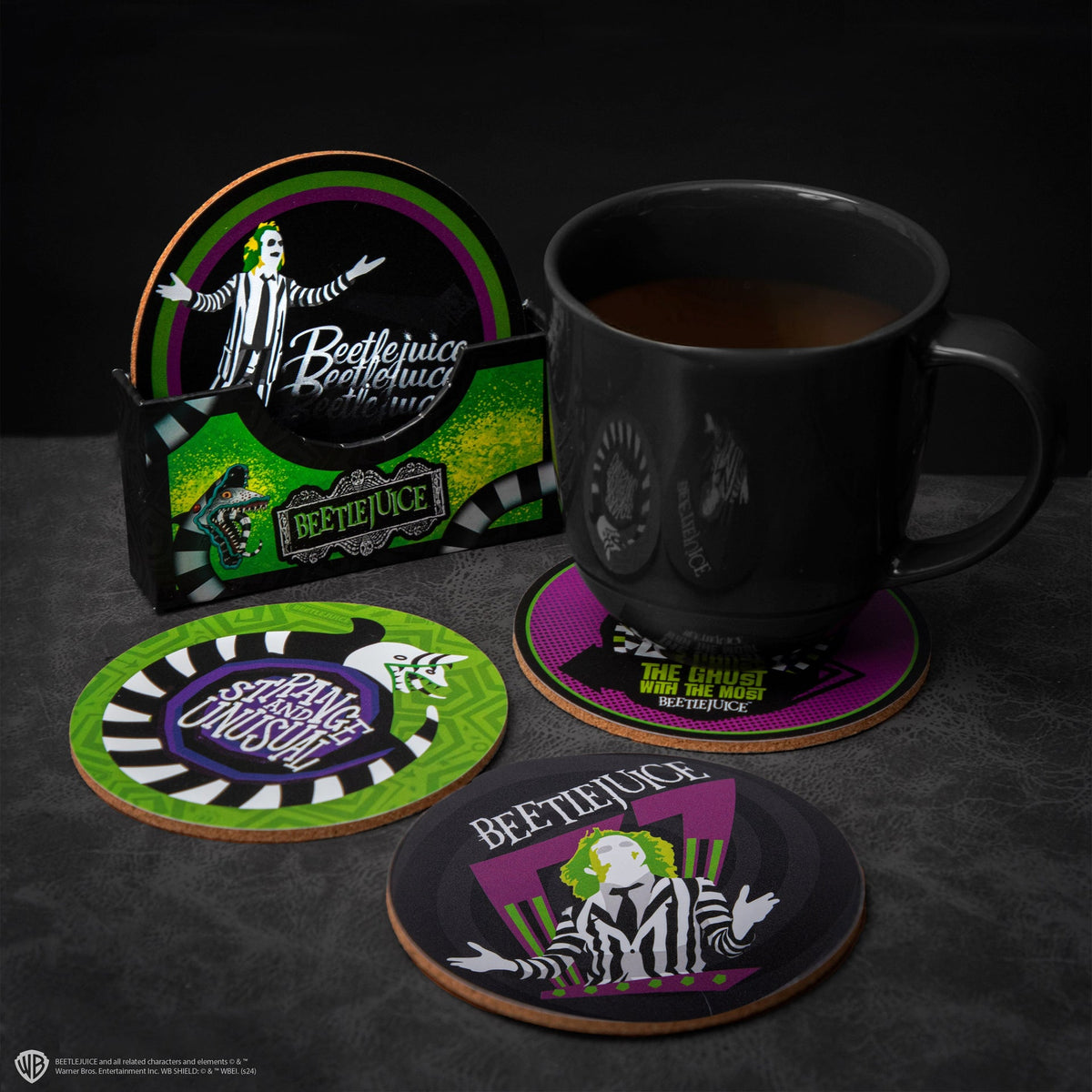 Set de 4 Sous-verres Beetlejuice - vue produit 1