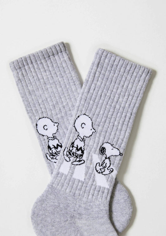 BeSnoopy Walk Sports Socks Grey