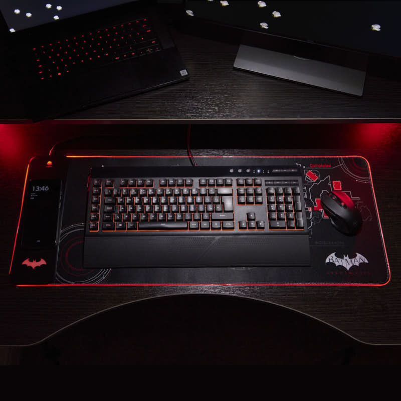 Riesige Spielmatte und Handy-Ladegerät – Batman Arkham