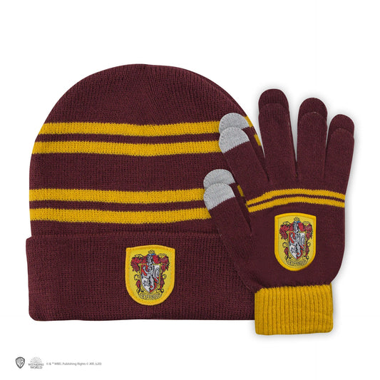 Gryffindor Mütze & Handschuhe mit Touch-Funktion für Kinder
