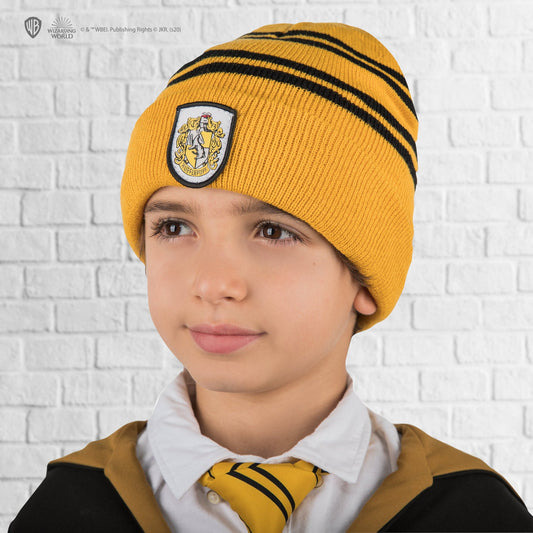 *Set Mütze & Touchscreen-Handschuhe Hufflepuff Kinder