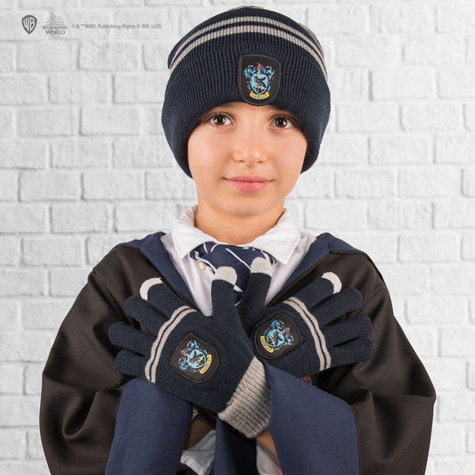 *Set Mütze & Handschuhe mit Touchscreen-Funktion Ravenclaw Kinder
