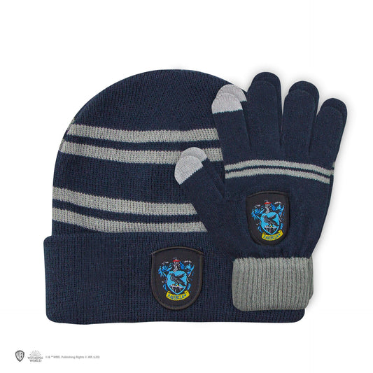 *Set Mütze & Handschuhe mit Touchscreen-Funktion Ravenclaw Kinder