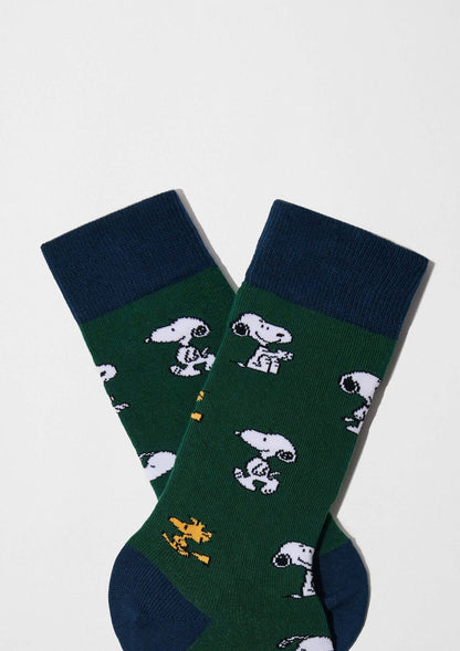 BeSnoopy Green Socks