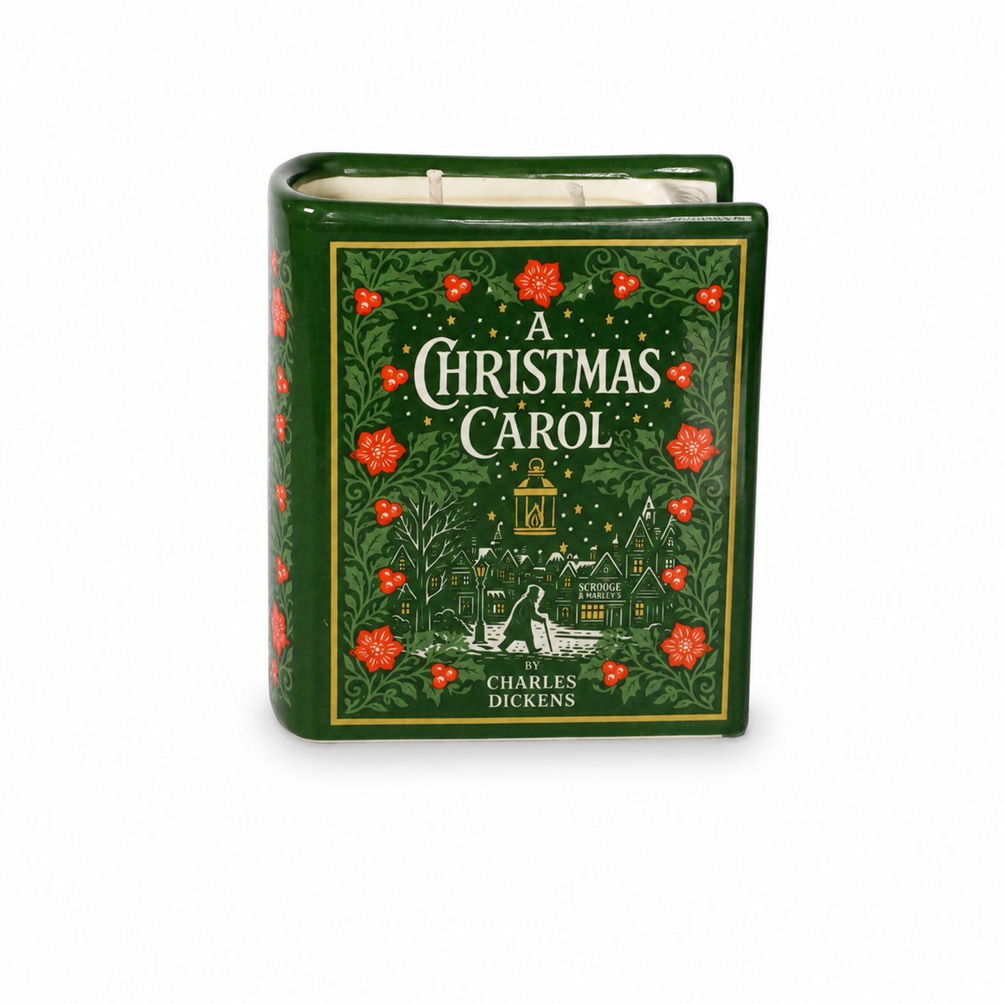 Bougie livre Un chant de Noël