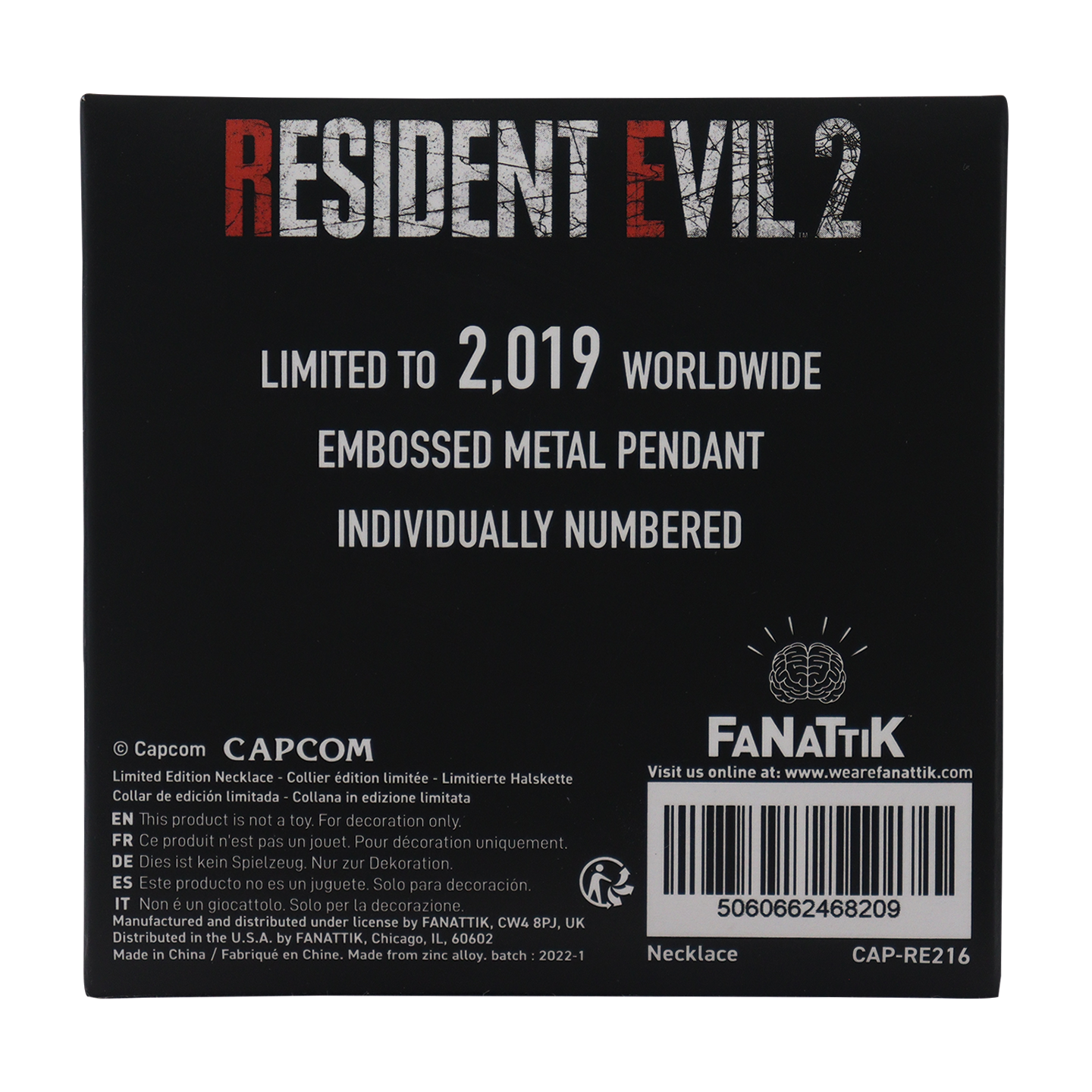 Resident Evil 2 Necklace - Claire Redfield (Limited Edition)