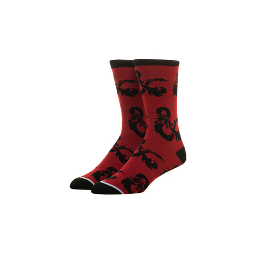Men's Red Dungeons & Dragons Socks