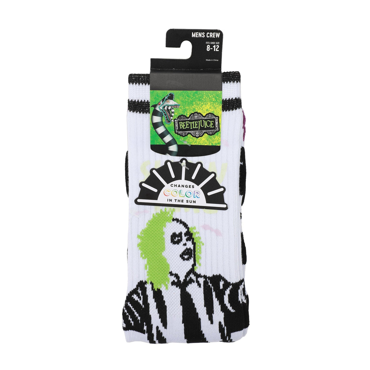 Chaussettes Beetlejuice - UV Color Change Betelgeuse blanc Athletic