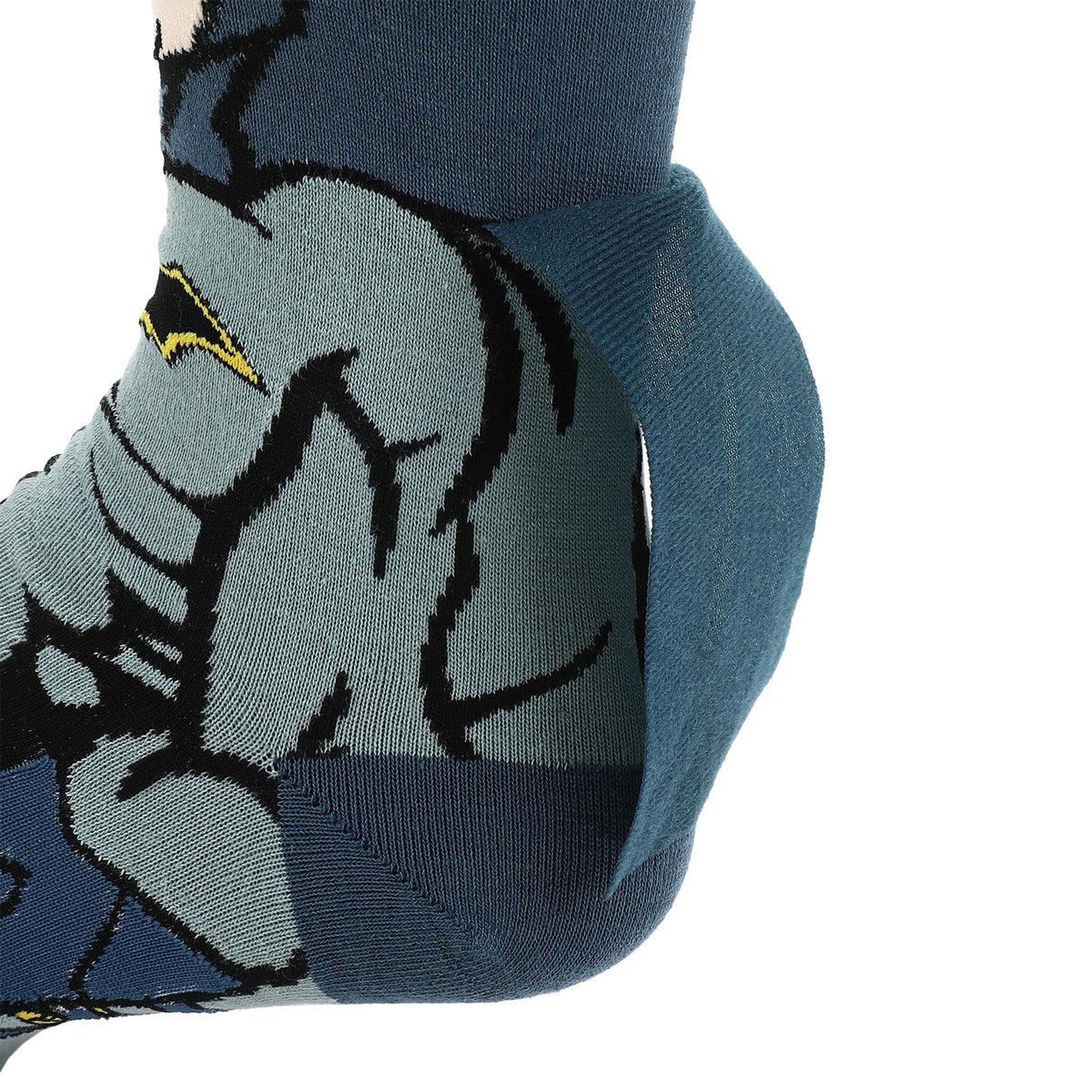 Chaussettes Batman grises avec cape intégrée
