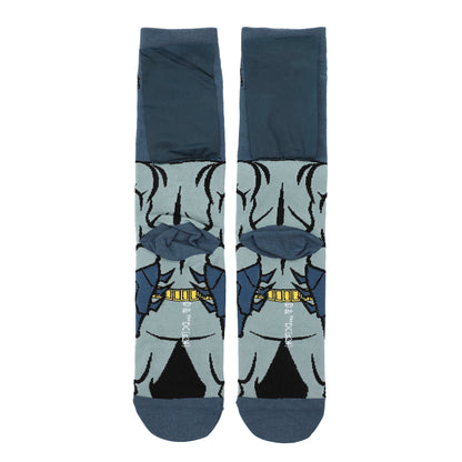 Chaussettes Batman grises avec cape intégrée