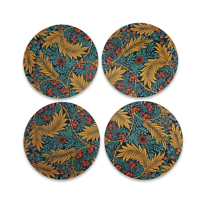 4er-Set William Morris Keramikuntersetzer - Larkspur