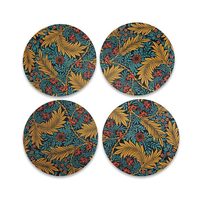 4er-Set William Morris Keramikuntersetzer - Larkspur