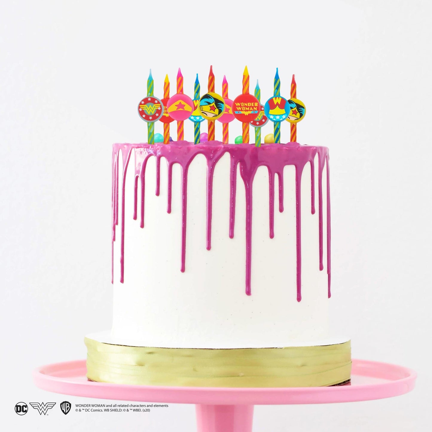 *Bougies d'anniversaire Wonder Woman (Set de 10)