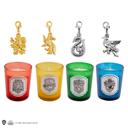 Set de 4 Bougies Parfumées Poudlard avec Bracelet à Charms