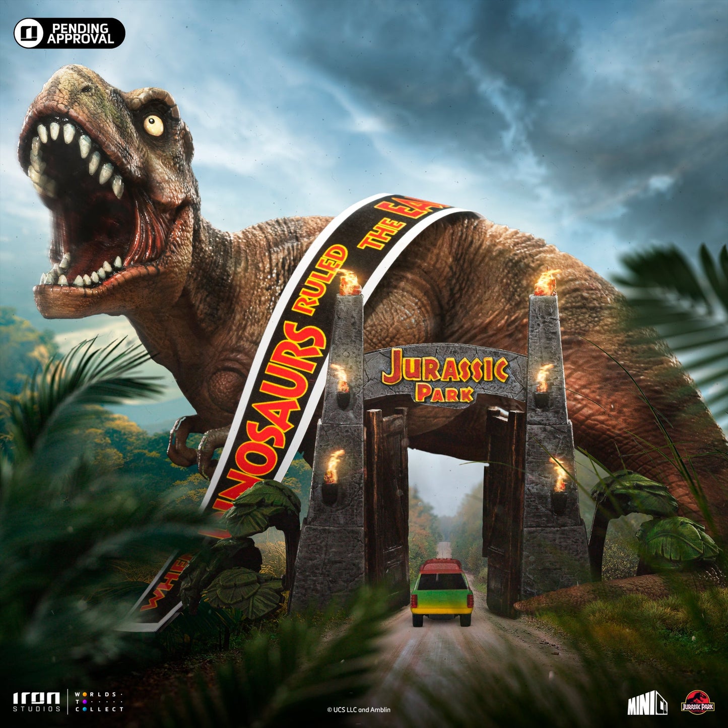 Deluxe T-Rex Figur - Jurassic Park - Mini Co. - Jurassic World