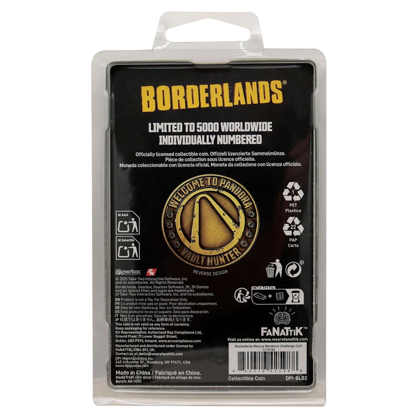 Pièce collector Borderlands - Marcus Munitions