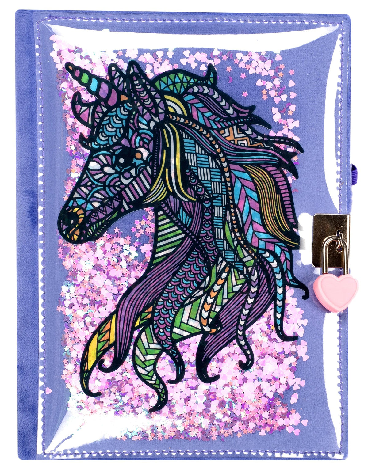 Glitzerheft – Einhorn Mandala
