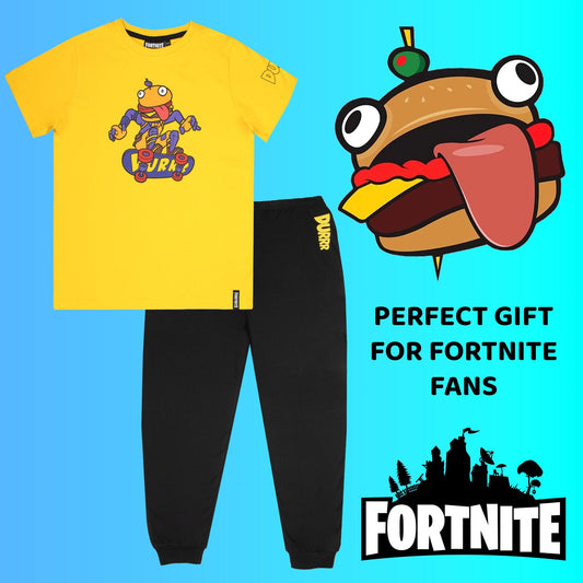 Fortnite Pyjama – mit Durr Burger Beef Boss Motiv