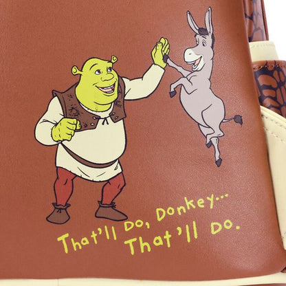 shrek and donkey cosplay mini backpack