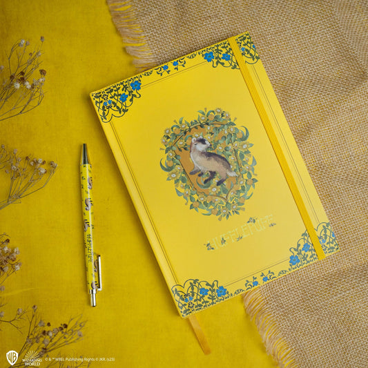 Notizbuch- und Stifte-Set Deluxe, Magische Welt von Hufflepuff