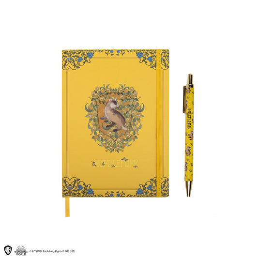 Notizbuch- und Stifte-Set Deluxe, Magische Welt von Hufflepuff