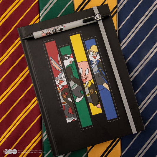*Set Notizbuch und Stift Deluxe Looney Tunes in Hogwarts