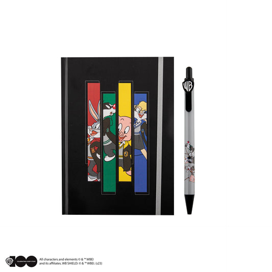 *Set Notizbuch und Stift Deluxe Looney Tunes in Hogwarts