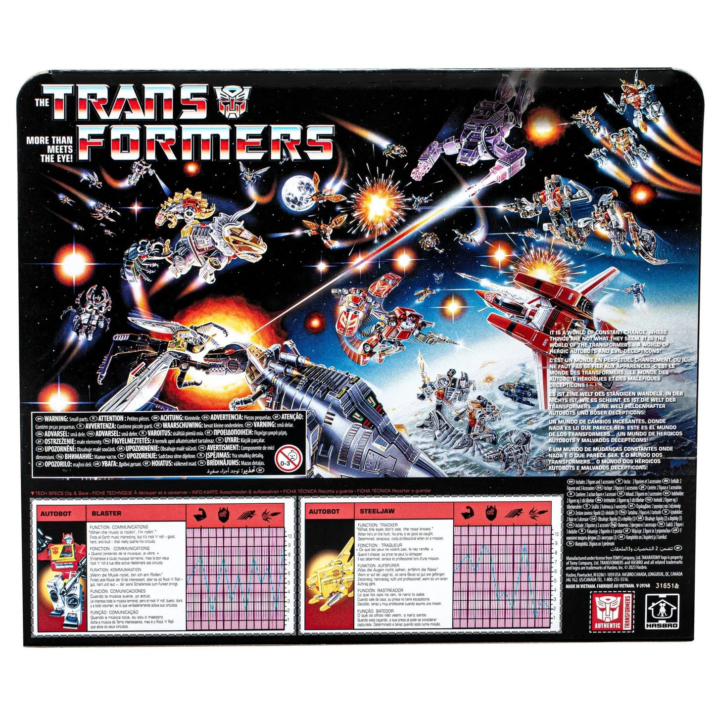 Autobot Blaster and Steeljaw - Retro Transformers 40th Birthday