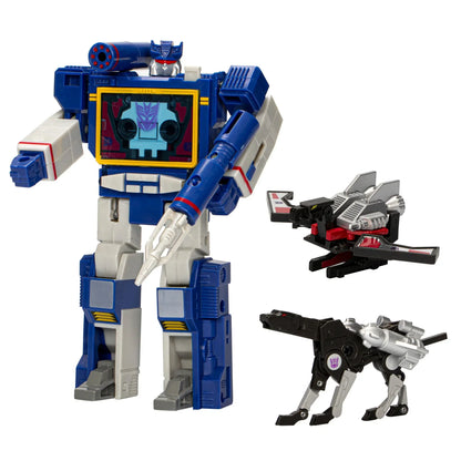 Transformers Retro G1 Soundwave, Laserbeak et Ravage (40e anniversaire) – vue principale