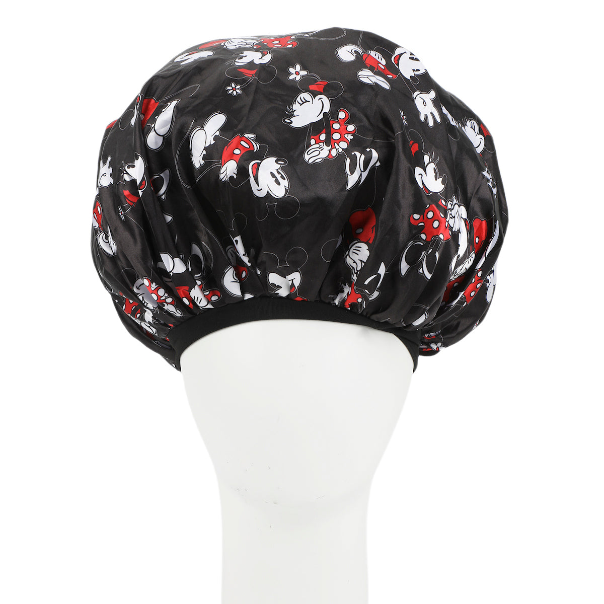 Bonnet de nuit en satin Disney Mickey & Minnie – noir