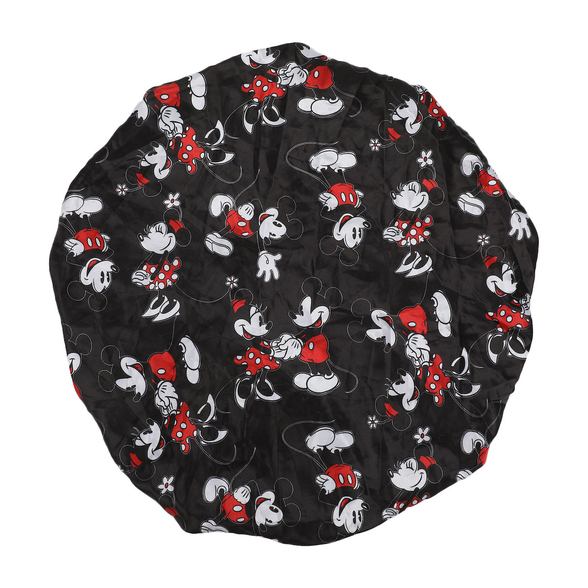 Bonnet de nuit en satin Disney Mickey & Minnie – noir