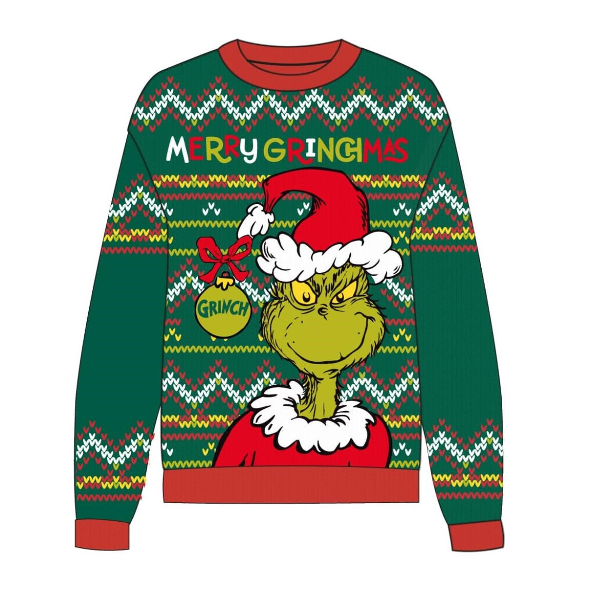 GRINCH-MAS Merry Pull de Noël (2XL)