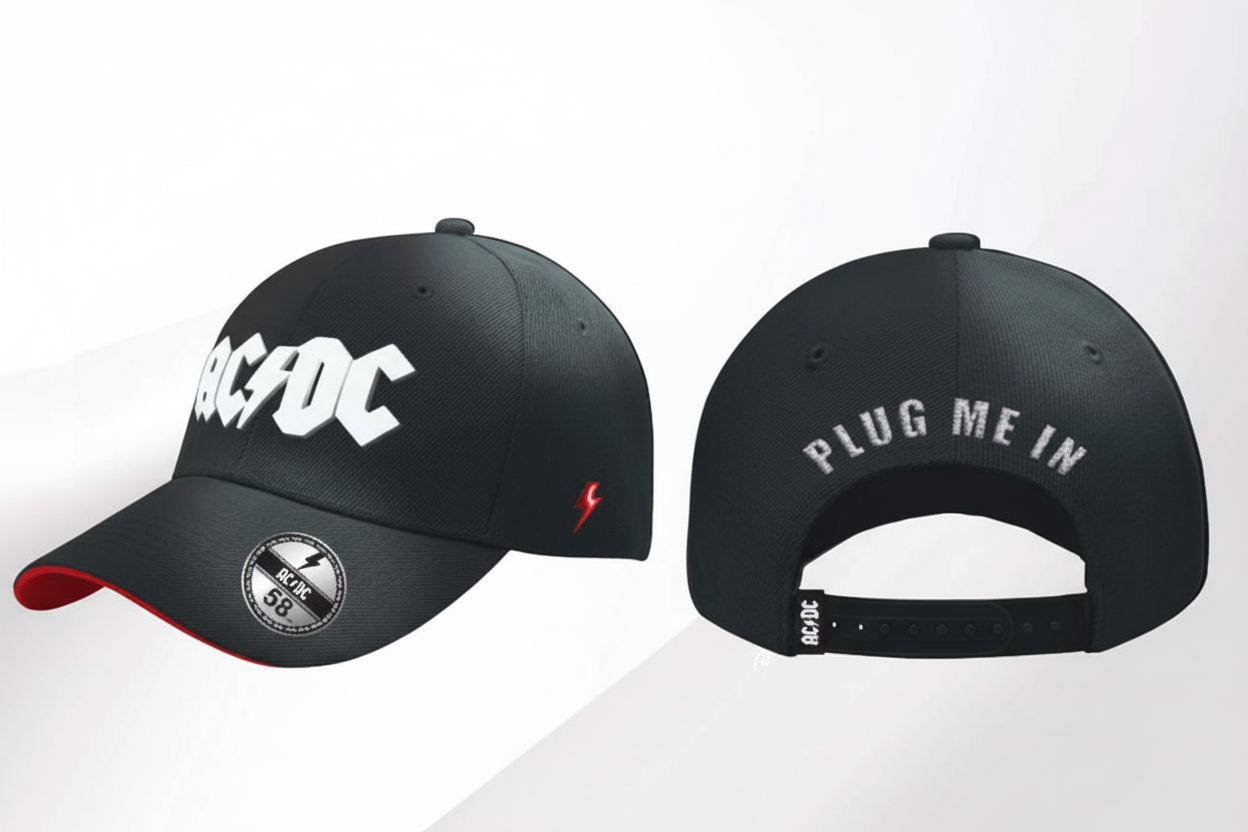 AC/DC - Plug Me In - Casquette de Baseball "Washed"