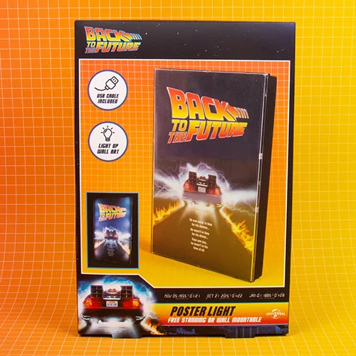 Luminous Poster Back to the Future - Burning Rubber 