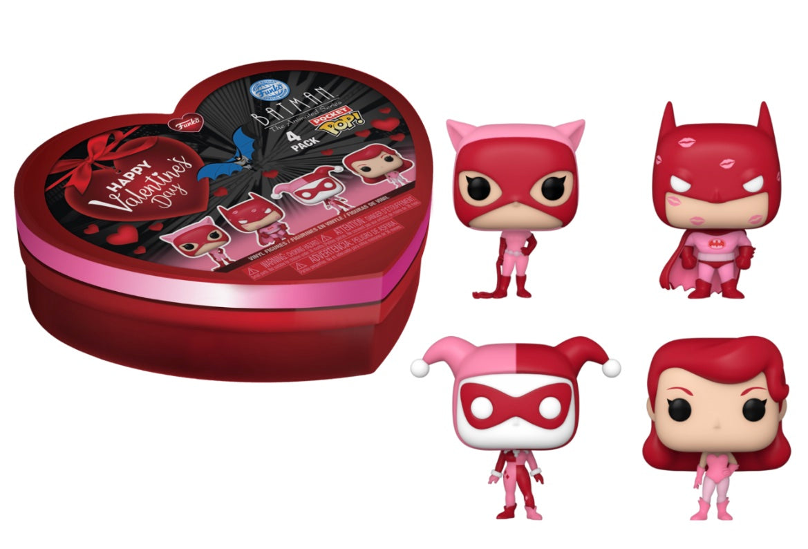 Pocket Pop! 4 Pack- DC Comics Saint-Valentin