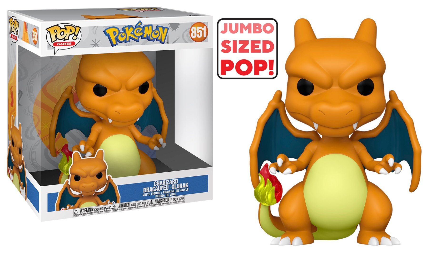 POKEMON POP JUMBO 10'' N° 851 Dracaufeu