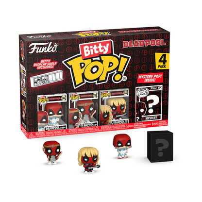 DEADPOOL Bitty Pop 4 Pack 2.5cm Sleepover