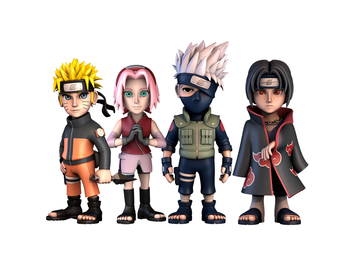 Pack of 4 Naruto Shippuden Figures